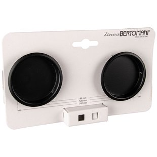 Bertomani Meubelknop - Aluminium - Mat Zwart - 62mm - Set Van 2