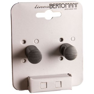 Bertomani Meubelknop - Aluminium - Geweerkleur - 18mm - Set Van 2