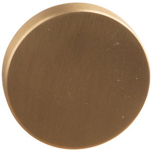 Bertomani Meubelknop - Zamak - Mat Messing - Rond Plat - 35mm - Set Van 2