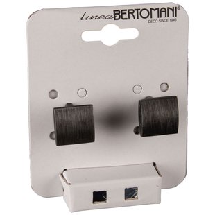 Bertomani Meubelknop - Zamak - Geweerkleur - 21x21mm - Set Van 2