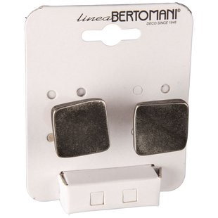 Bertomani Meubelknop - Zamak - Oud Ijzer Afwerking - 30x30mm - Set Van 2