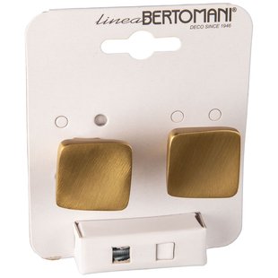 Bertomani Meubelknop - Zamak - Mat Messing - 30x30mm - Set Van 2