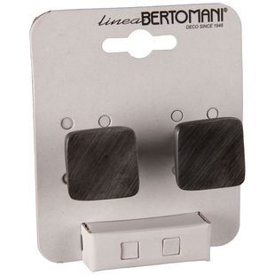 Bertomani Meubelknop - Zamak - Geweerkleurig - 30x30mm - Set Van 2
