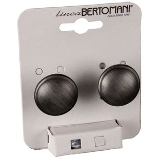 Bertomani Meubelknop - Zamak - Geweerkleur - Rond - 30mm - Set Van 2