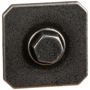 Bertomani Meubelknop 2031 - Zamak - Oud Ijzerkleur - Vierkant - 27mm - Set Van 2