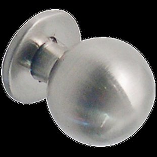 Bertomani Meubelknop - Aluminium Vernikkeld - Glanzend Nikkel - 20mm - Set Van 2