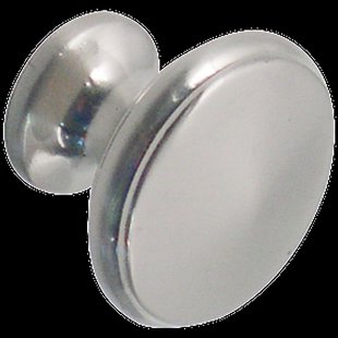 Bertomani Meubelknop - Aluminium Vernikkeld - 25mm - Set Van 2