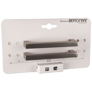 Bertomani Meubelgreep 1147 - Aluminium Vernikkeld - 96mm - 2 Stuks