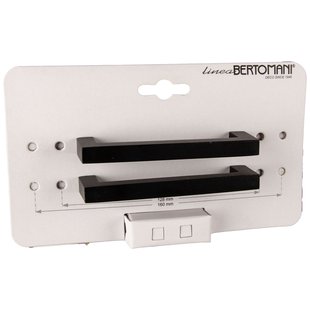 Bertomani Meubelgreep 1147 - Aluminium Zwart Mat - 96mm - 2 Stuks