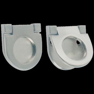 Bertomani Meubelknop - Zamak Vernikkeld Geborsteld - Diam. 24mm - 2 Stuks