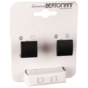 Bertomani Meubelknop - Zamak - Mat Zwart - 21x21mm - Set Van 2