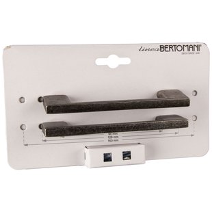 Bertomani Meubelgreep - Zamak Oud Ijzer - 96mm - 2 Stuks