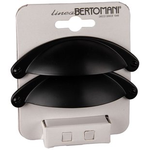 Bertomani Meubelgreep 2097 - Zamak Zwart - 64mm - 2 Stuks