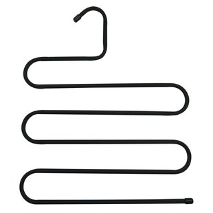 Spaceo Hanger Voor 5 Broeken Metaal Soft Touch Zwart