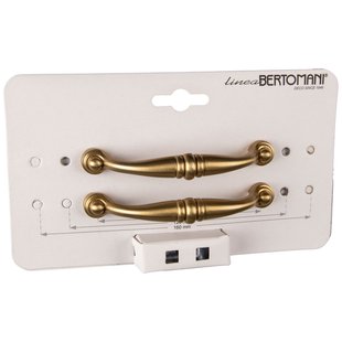 Bertomani Meubelgreep 2022 - Messing Mat Aluminium - 96mm - 2 Stuks