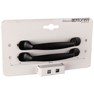 Bertomani Meubelgreep 2031 - Aluminium Zwart - 96mm - 2 Stuks