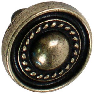 Bertomani Meubelknop - Zamak - Verbronsd - 25mm - Set Van 2
