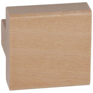 Bertomani Meubelknop - Beukenhout - Vierkant - 30mm - Set Van 2