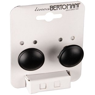 Bertomani Meubelknop - Zamak - Mat Zwart - Rond - 30mm - Set Van 2