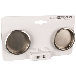 Bertomani Meubelknop - Aluminium Vernikkeld - 62mm - Set Van 2