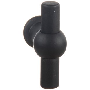 Bertomani Meubelknop - Zamak - Mat Zwart - 18x35mm - Set Van 2