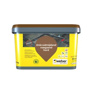 Weber – Voegzand - Hard – Onkruidmijdend – Waterdoorlatend - Antraciet - 15 Kg