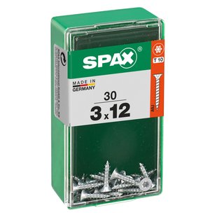 Spax Universele Schroef T-star Wirox Verzonken Kop Torx - 3x12mm - 30 Stuks