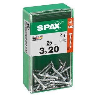 Spax Universele Schroef T-star Wirox Verzonken Kop Torx - 3x20mm - 25 Stuks