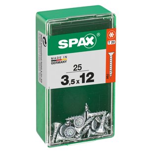 Spax Universele Schroef T-star Wirox Verzonken Kop Torx - 3,5x12mm - 25 Stuks