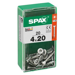 Spax Universele Schroef T-star Wirox Verzonken Kop Torx - 4x20mm - 20 Stuks
