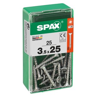 Spax Universele Schroef T-star Wirox Verzonken Kop Torx - 3,5x25mm - 25 Stuks