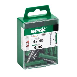 Spax Universele Schroef T-star Wirox Verzonken Kop Torx - 4,5x45mm - 15 Stuks