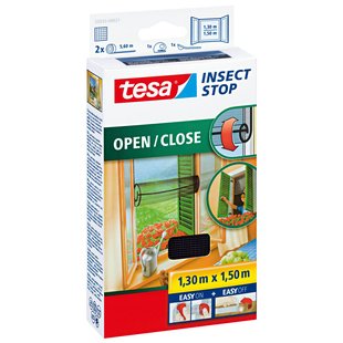 Tesa Raamhor Insectstop - 130x150cm - Antraciet - Textiel