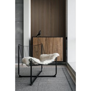 Grosfillex Wandpaneel Linio - Element 3d Effect - Pvc - Walnut - 37,5x260cm