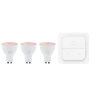 Eglo Slimme Ledspot Wit En Gekleurd Licht Gu10 4,5w 3 Stuks