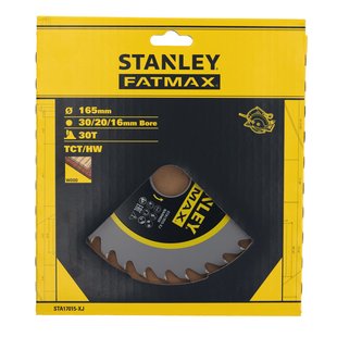 Stanley Fatmax Cirkelzaagblad Voor Handcirkelzaag 165mm/30t