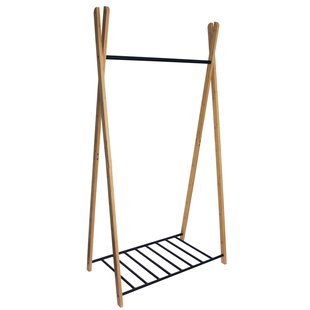 Zwart Yaka Bamboe Enkel Rek B. 93xh173xd. 50,5 Cm