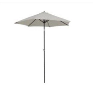 Central Park Stokparasol Sunny - D 288cm - Ecru - Kantelbaar Met Opwindmechanisme