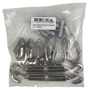 Montageset Voor Schaduwdoek 8mm Rvs