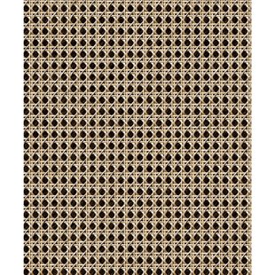 Vliesbehang Webbing - Naturel - Beige - Zwart - 10,00 M X 53 Cm