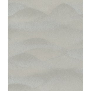 Vliesbehang Glooiende Bergen - Taupe - Grijs - 10,05m X 53cm