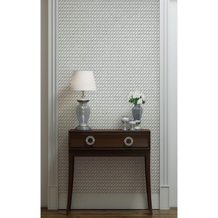 Vliesbehang Webbing - Offwhite - Grijs - 10,00m X 53cm