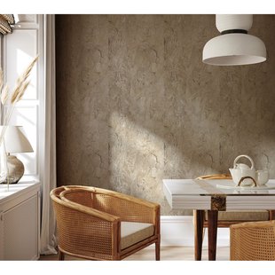 Vliesbehang Grove Natuursteen Tegel - Naturel - Beige - 10,05m X 53cm