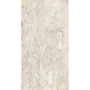 Vliesbehang Grove Natuursteen Tegel - Warm Grijs - Beige - Lichtgrijs - 10,05m X 53cm