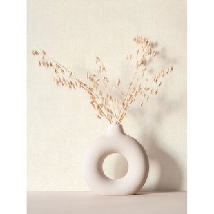 Vliesbehang Uni Linnen - Licht Zandbeige - 10,05 M X 53 Cm