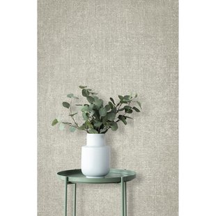 Vliesbehang Uni Linnen - Middengrijs - 10,05m X 53cm