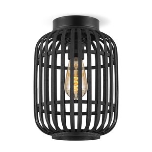 Home Sweet Home Plafondlamp Bamboo Zwart ⌀21,5cm E27
