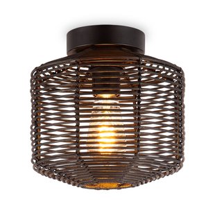 Home Sweet Home Plafondlamp Bamboo Zwart ⌀26cm E27
