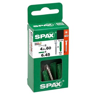 Spax Universele Schroef T-star Wirox Verzonken Kop Torx - 6x45mm - 12 Stuks
