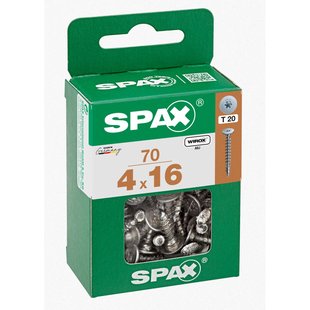 Spax Universele Schroef T-star Wirox Ronde Kop Torx - 4x16mm - 70 Stuks
